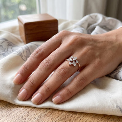 Aurelle Blossom Lab Grown Diamond Ring