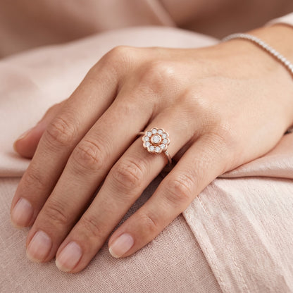 Nerissa Floral Lab Grown Diamond Ring