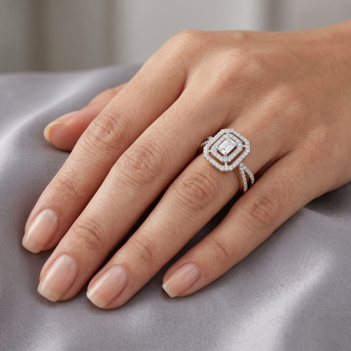 Lunessa Twin Lab Grown Diamond Ring
