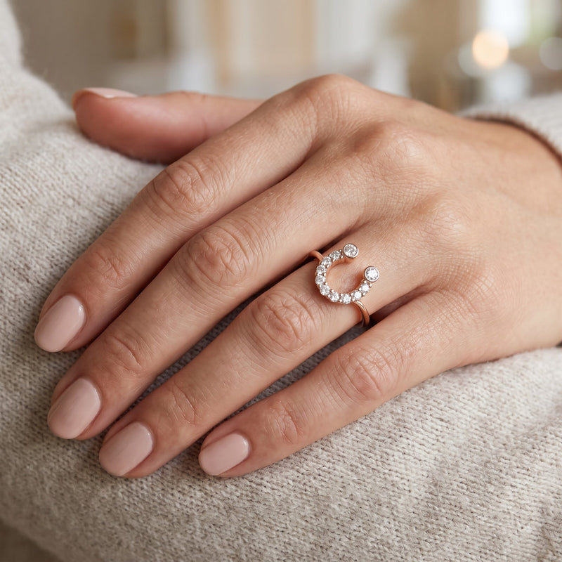 Elara Arc Lab Grown Diamond Ring