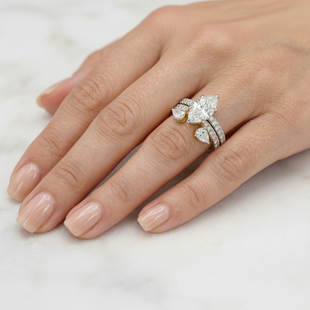 Valkyrie Wing Solitaire Lab Grown Diamond Ring