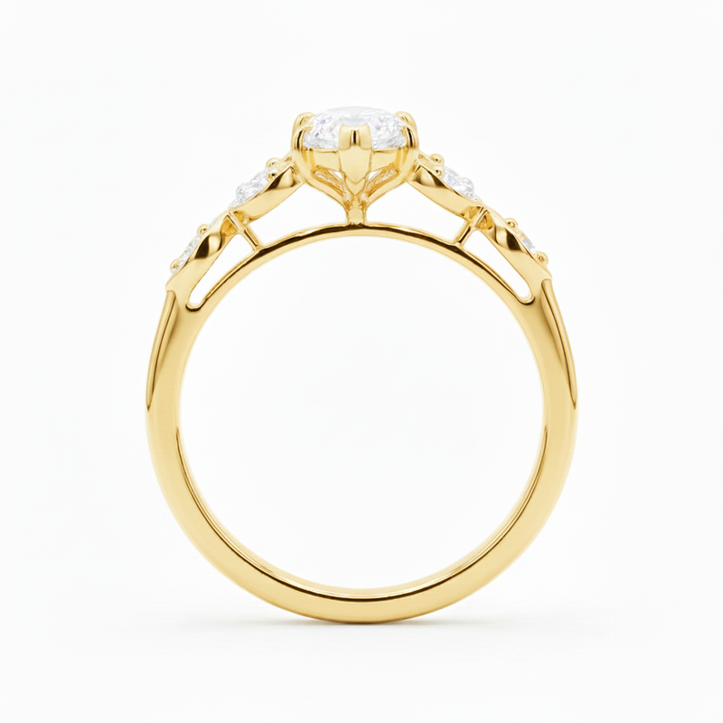 Elven Empress Solitaire Lab Grown Diamond Ring