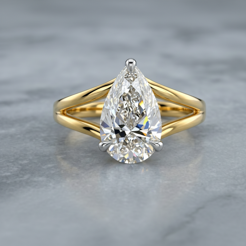 Aurora Embrace Solitaire Lab Grown Diamond Ring