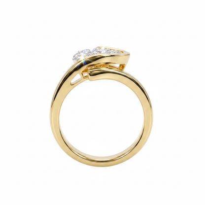 Liquid Pear Solitaire Lab Grown Diamond Ring