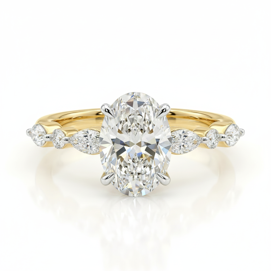 Melodic Solitaire Lab Grown Diamond Ring