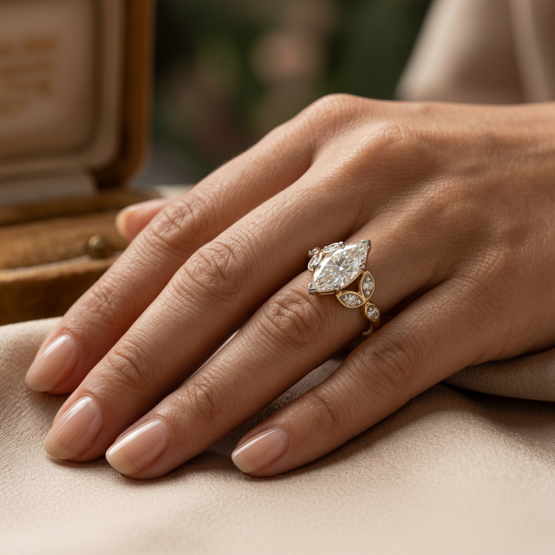 Elven Empress Solitaire Lab Grown Diamond Ring