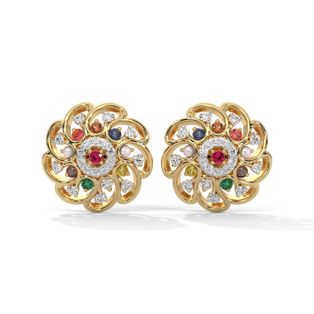 Solar Bloom Lab Grown Diamond Studs