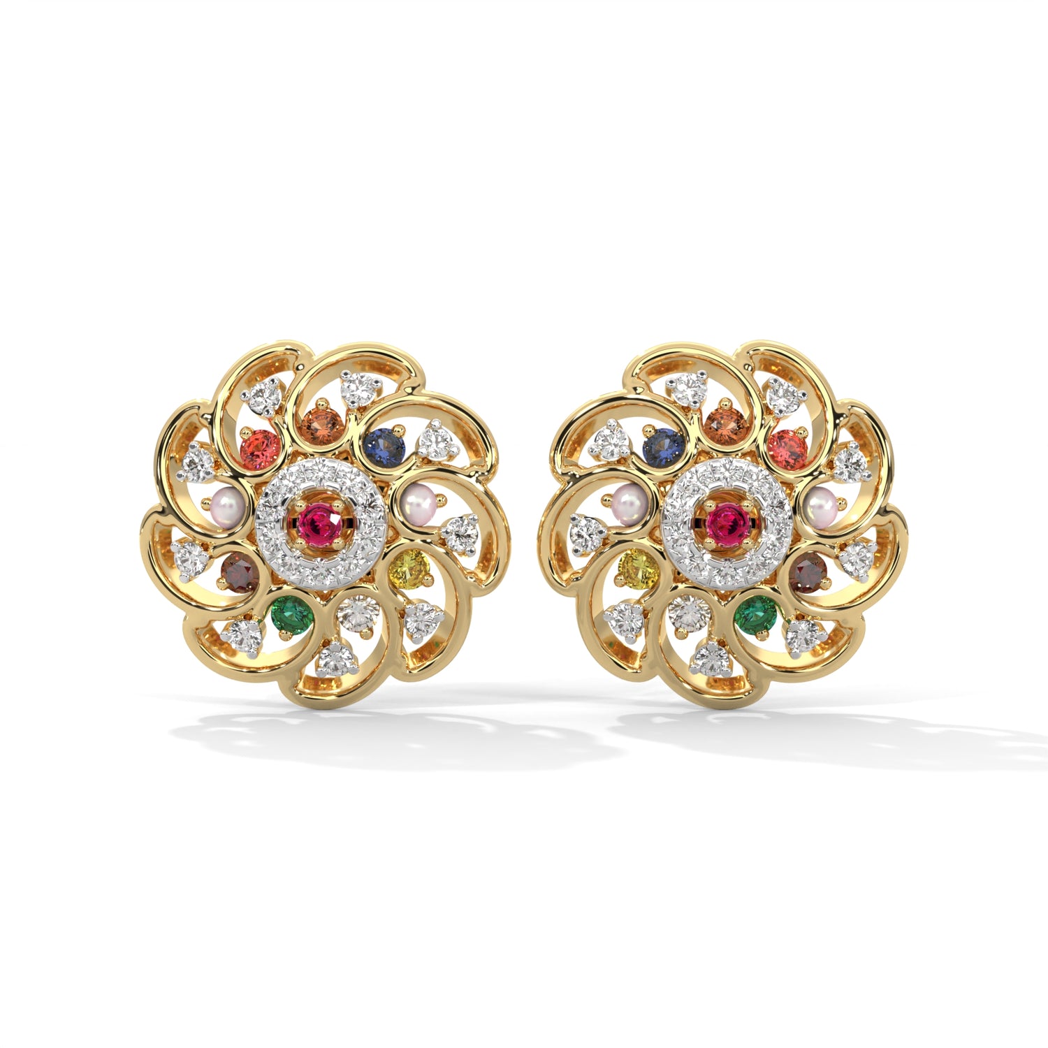 Solar Bloom Lab Grown Diamond Studs