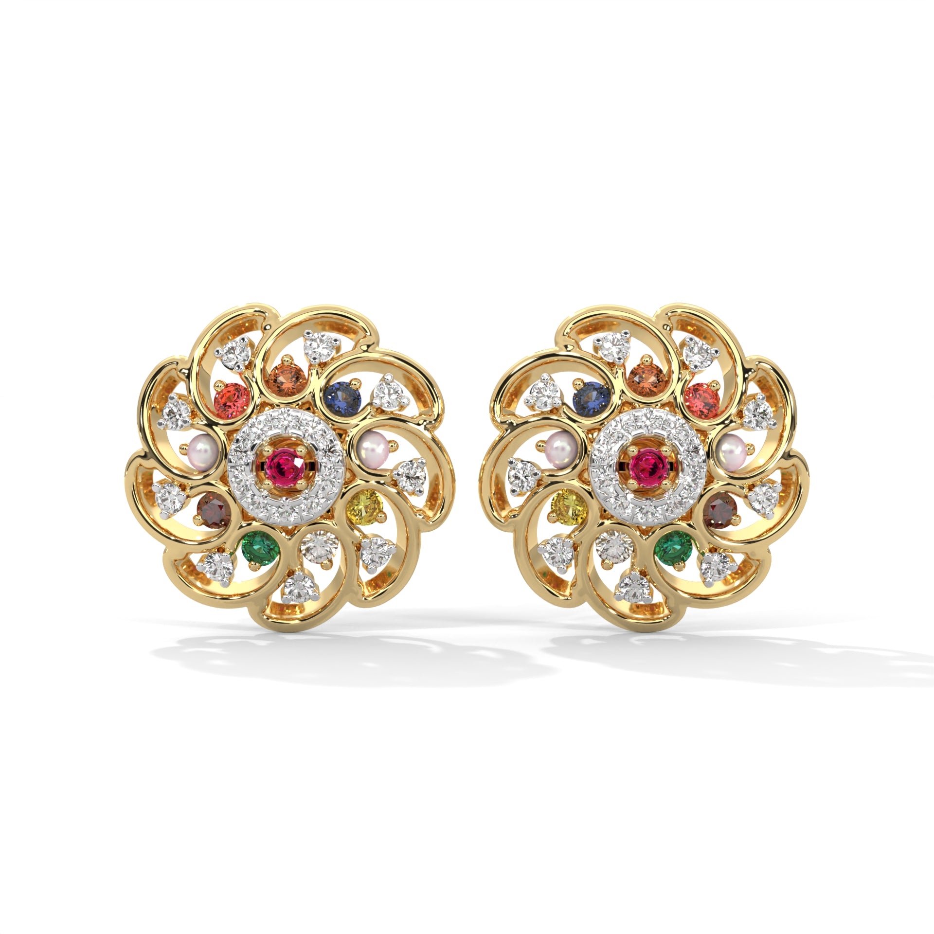 Solar Bloom Lab Grown Diamond Studs