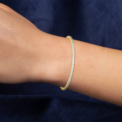 Delicate Lab Grown Diamond Embrace Bangle