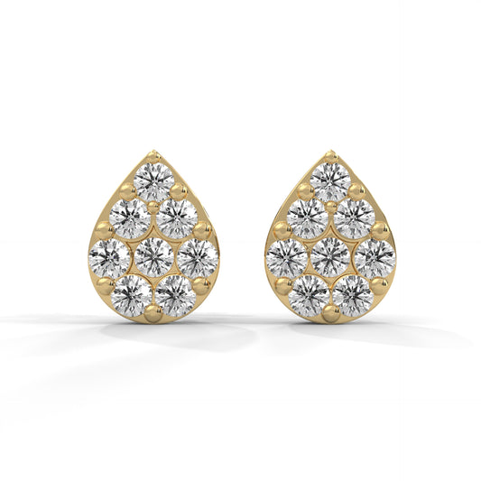 Luminous Teardrop Diamond Earrings