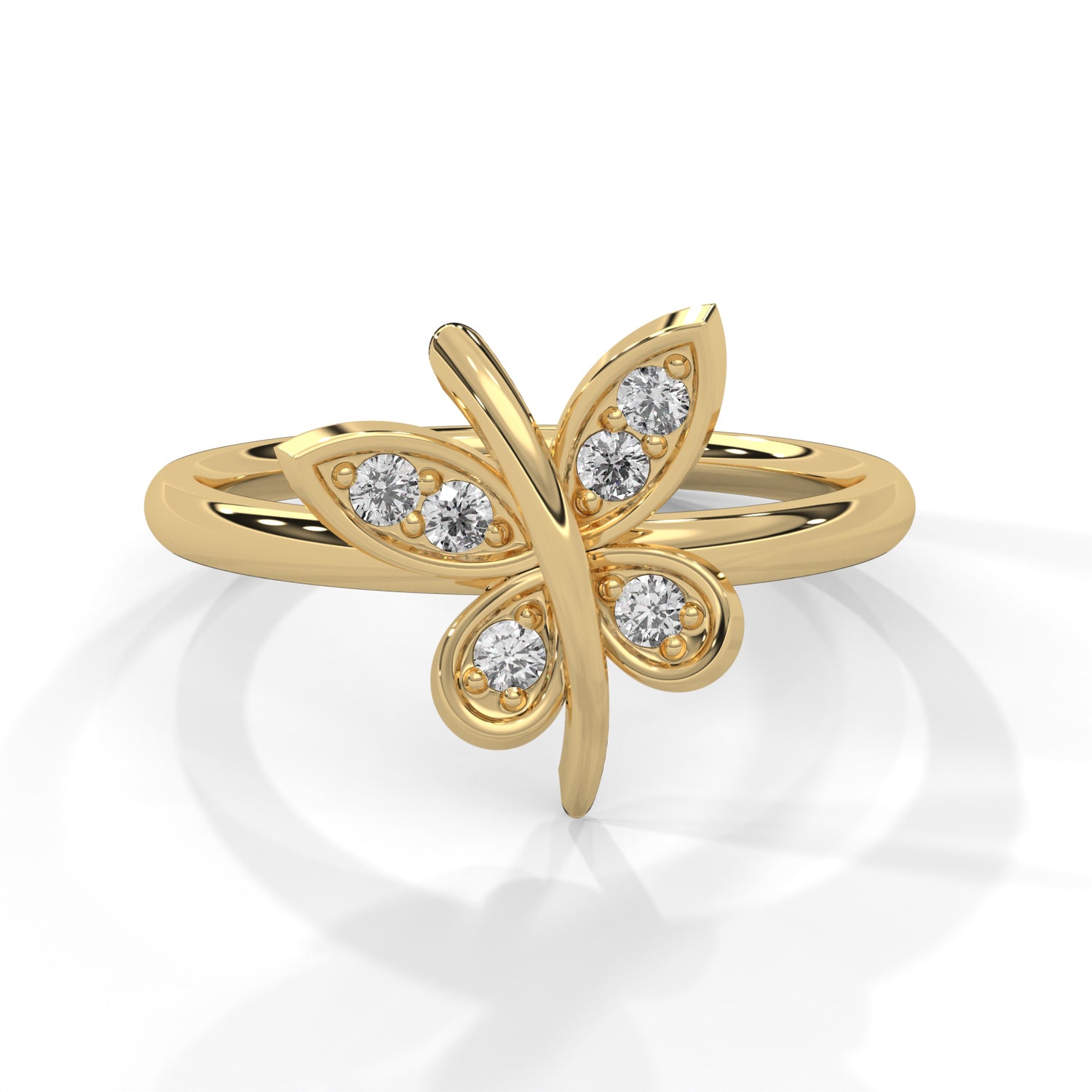 Butterfly Diamond Ring Butterfly Lab Grown Diamond Ring