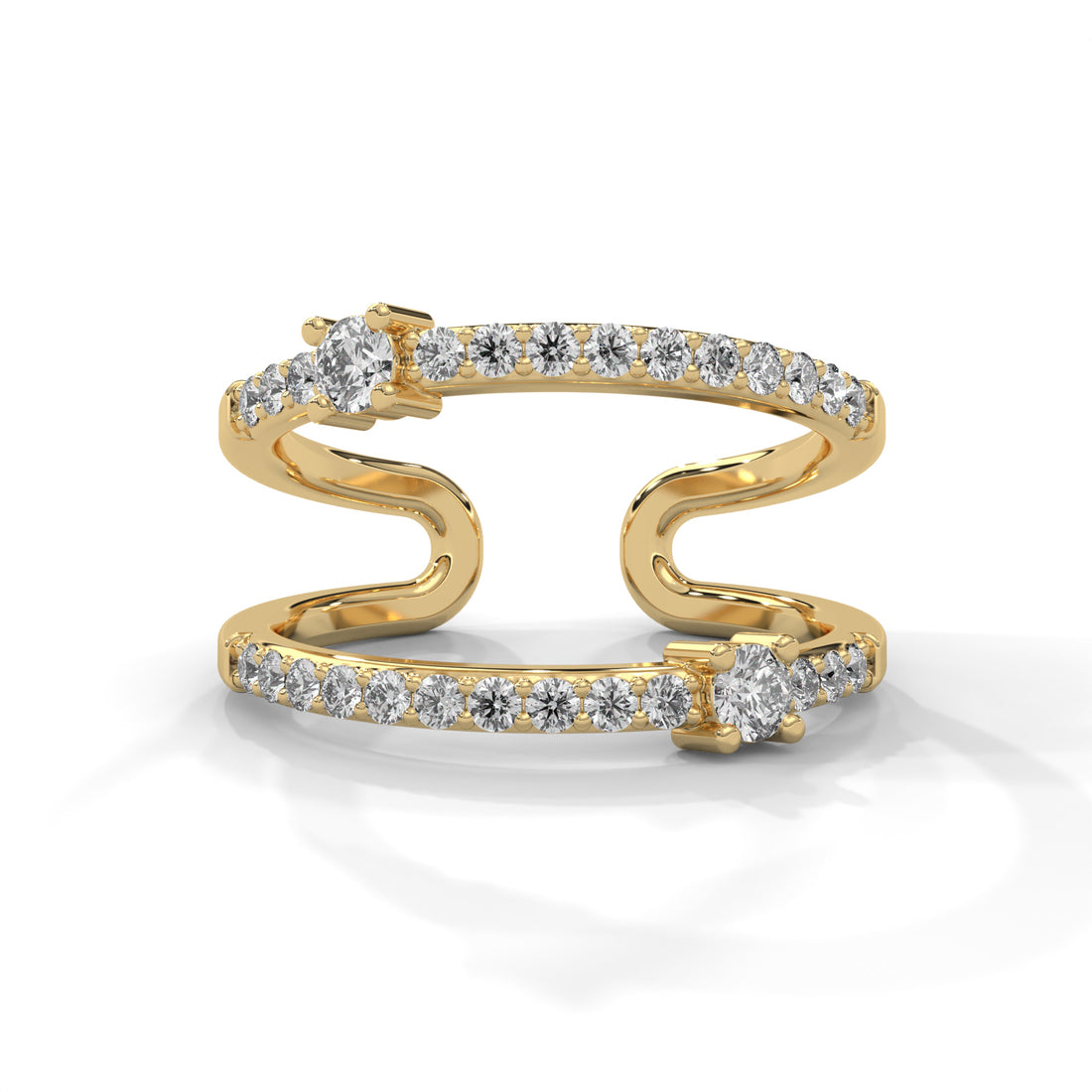 Radiant Flow Lab Grown Diamond Ring