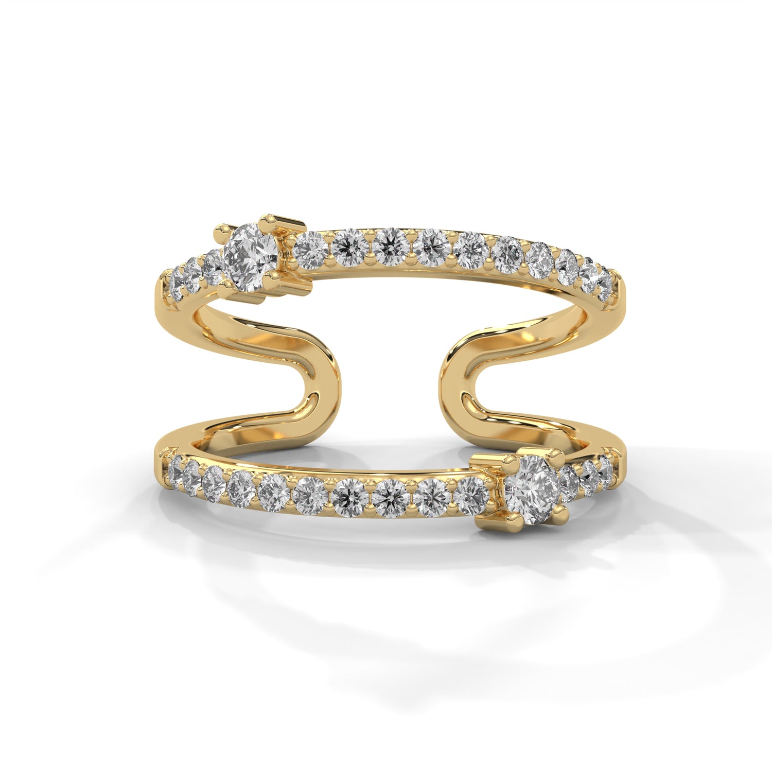 Radiant Flow Lab Grown Diamond Ring