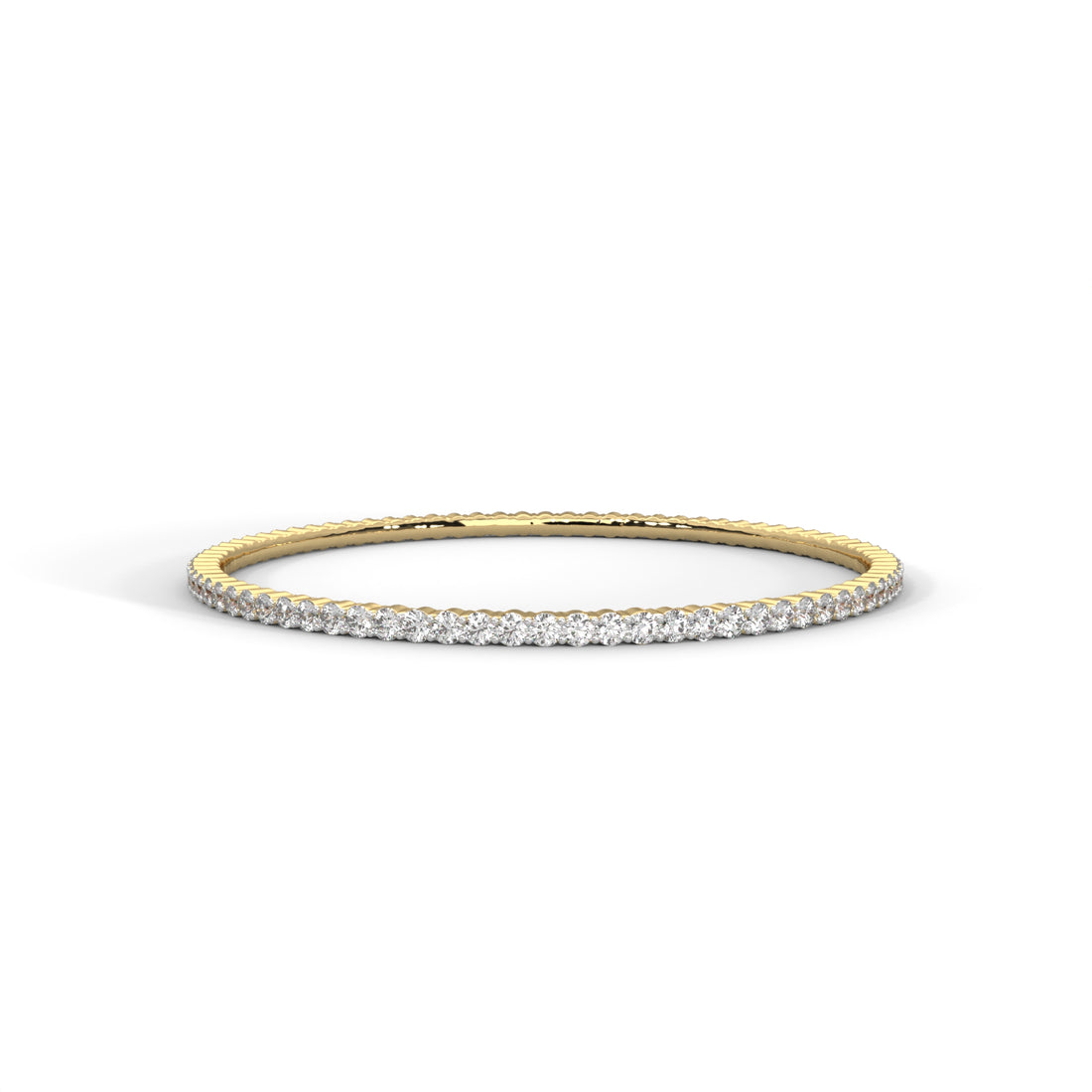 Delicate Lab Grown Diamond Embrace Bangle