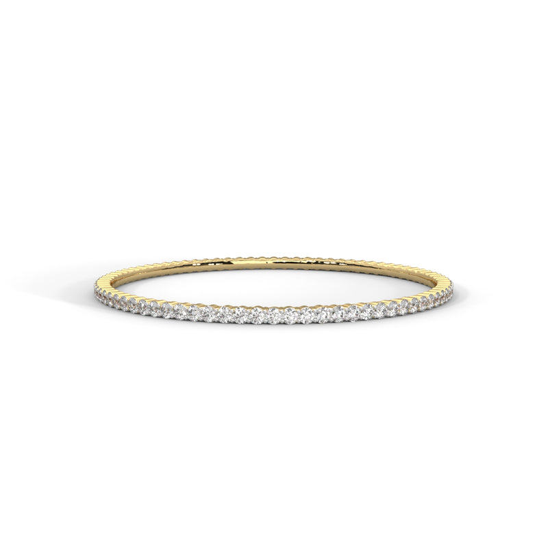 Delicate Lab Grown Diamond Embrace Bangle