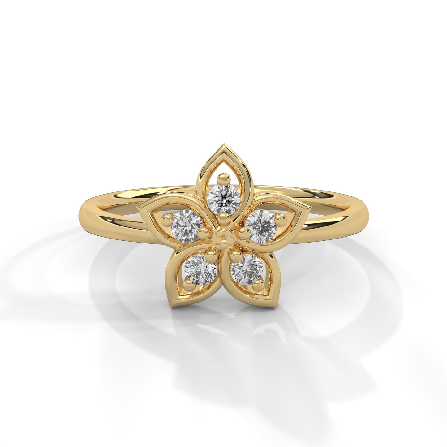 Blossom Diamond Floral Ring