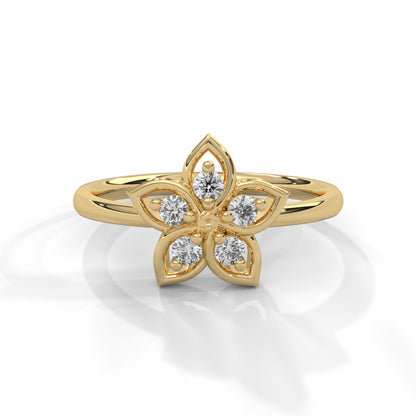Blossom Diamond Floral Ring