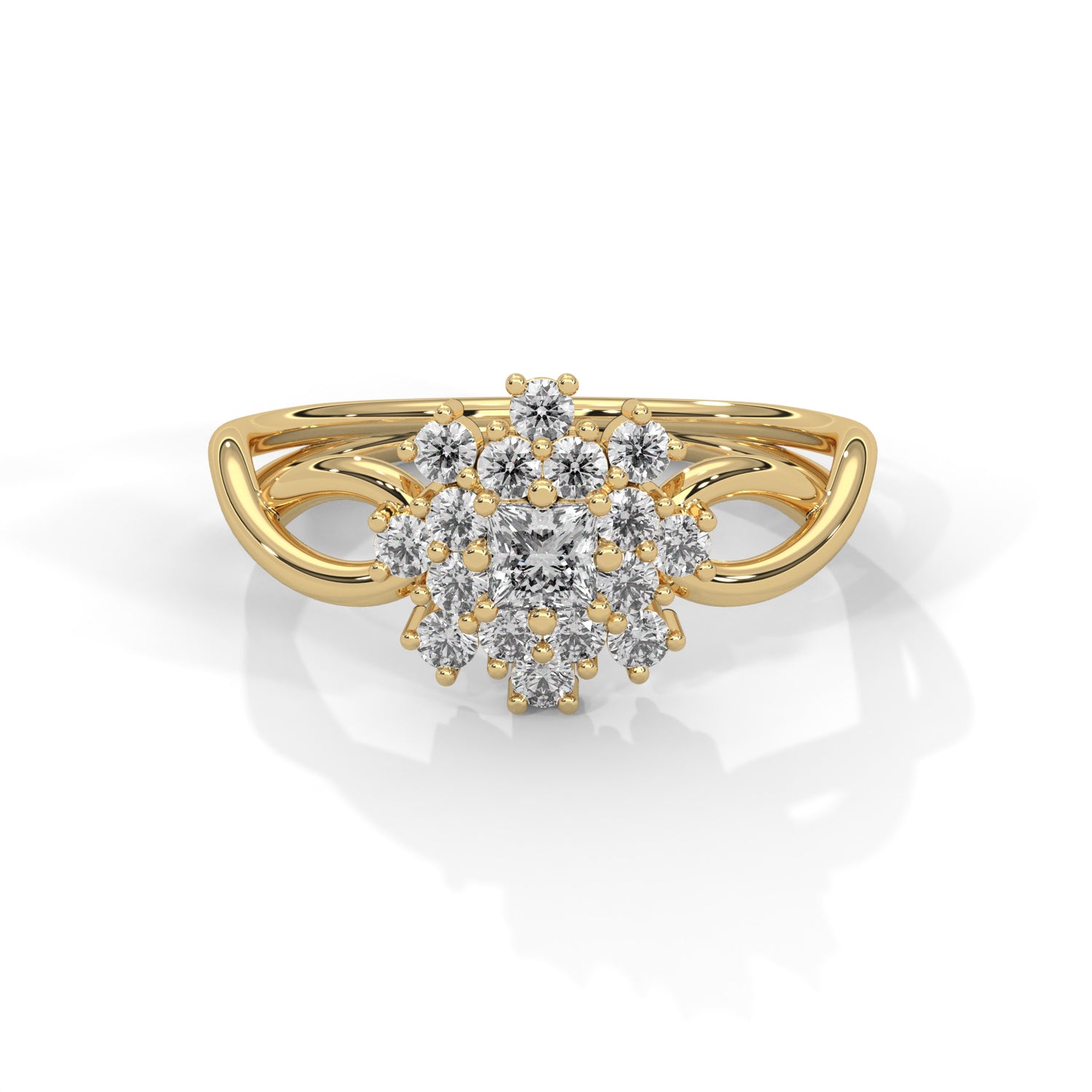Celestial Blossom Lab Grown Diamond Ring