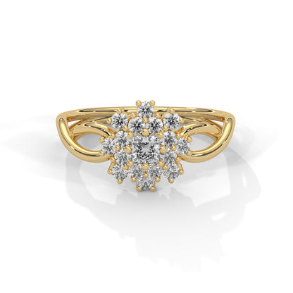 Celestial Blossom Lab Grown Diamond Ring