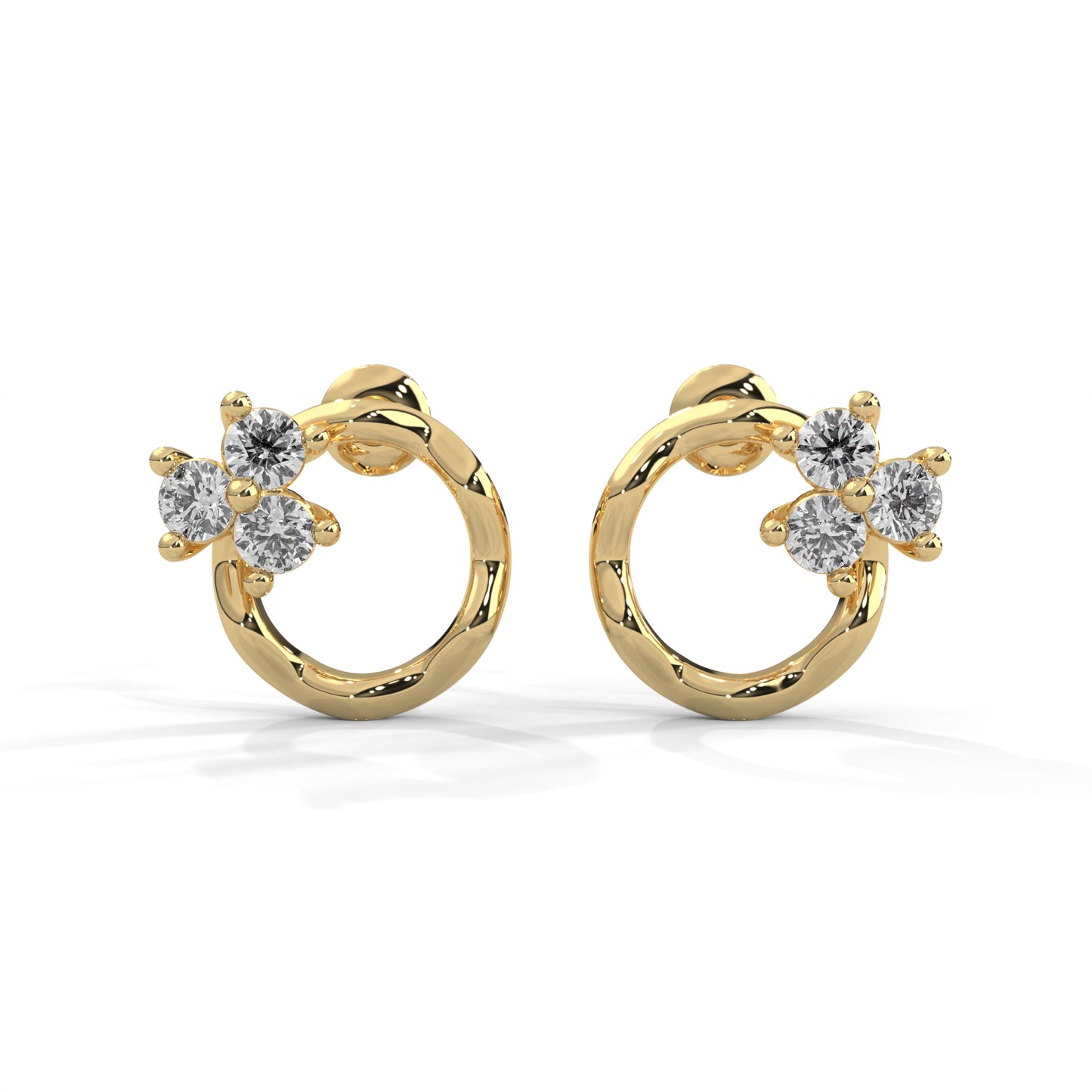 Blossom Loop Diamond Earrings