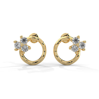 Blossom Loop Diamond Earrings
