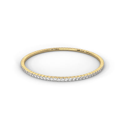 Delicate Lab Grown Diamond Embrace Bangle