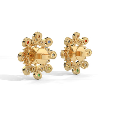 Swirling Lab Grown Diamond Harmony Studs