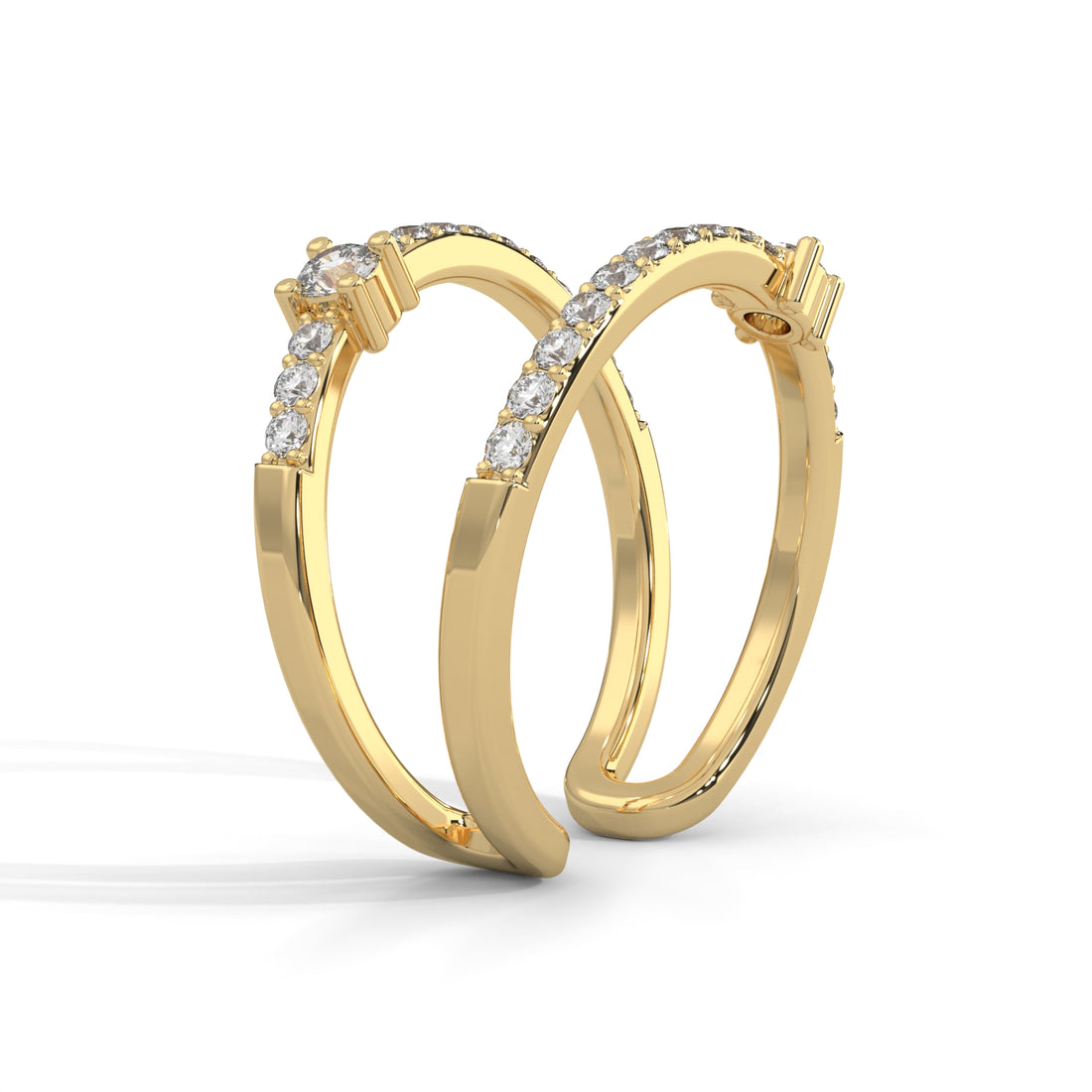 Radiant Flow Lab Grown Diamond Ring