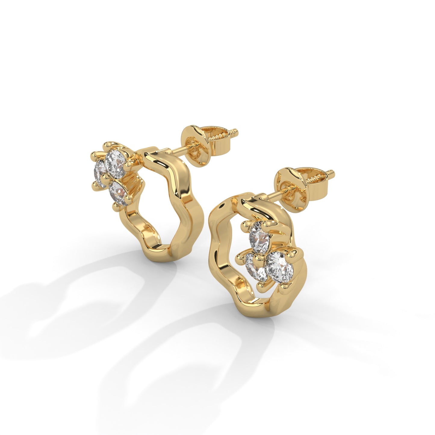 Blossom Loop Diamond Earrings