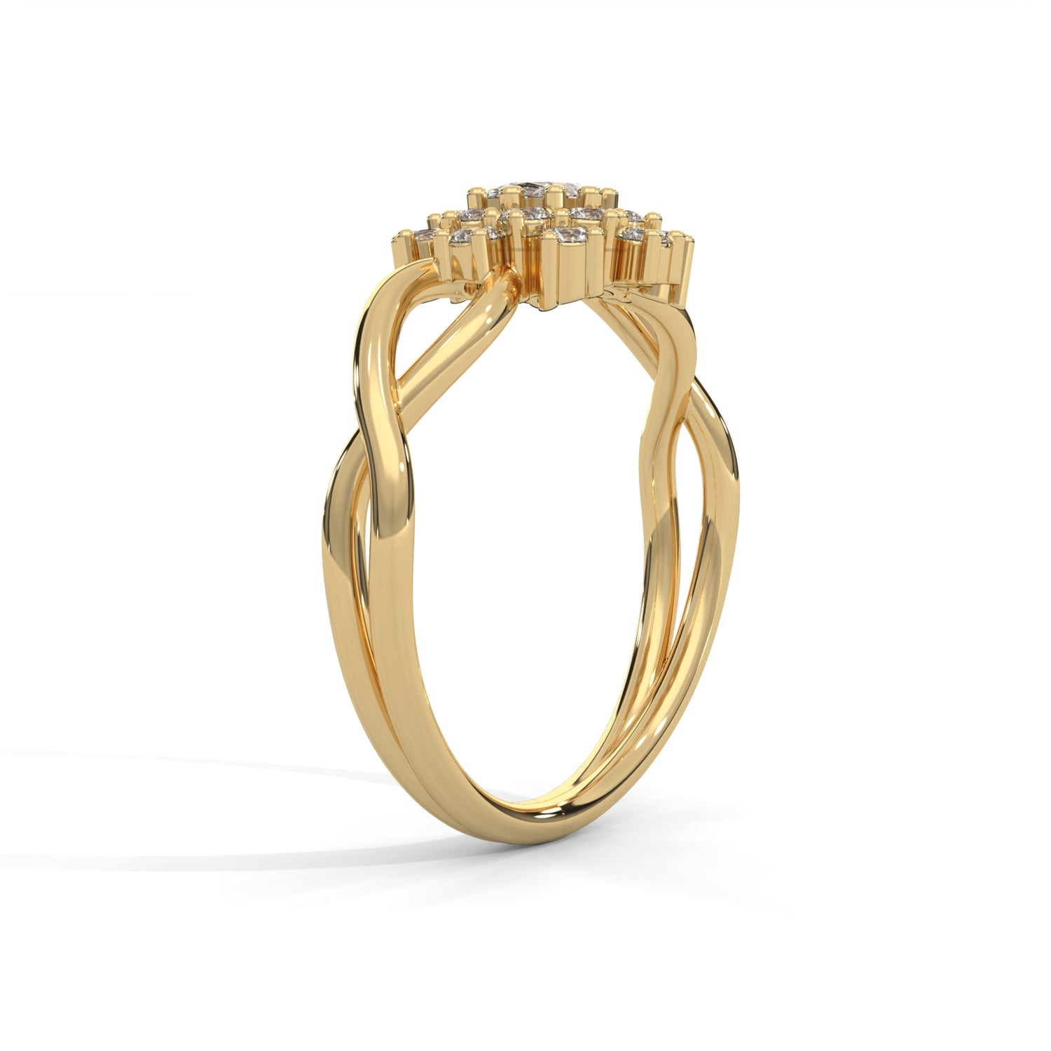 Celestial Blossom Lab Grown Diamond Ring