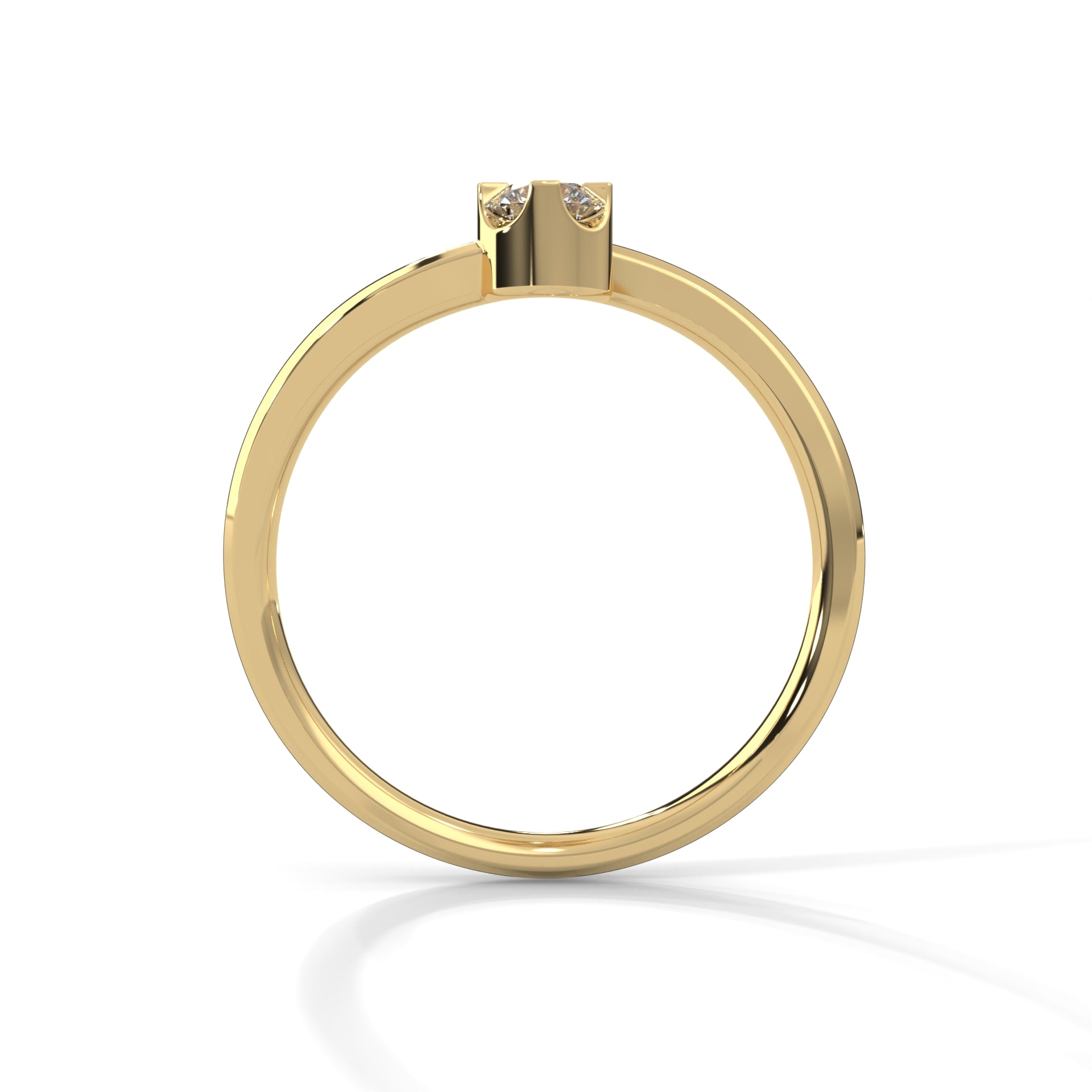 Twin Spark Lab Grown Diamond Ring