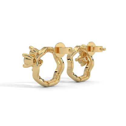 Blossom Loop Diamond Earrings