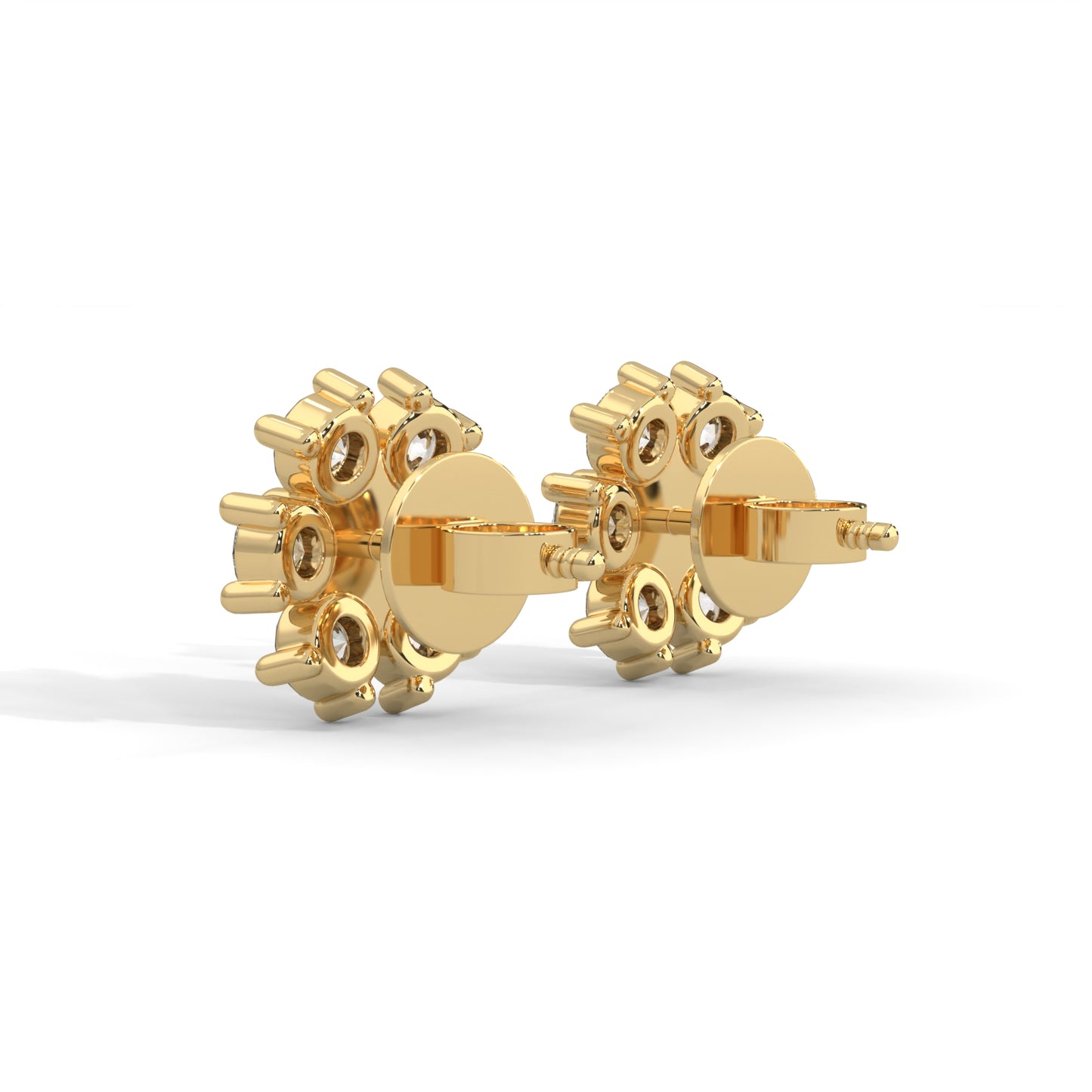 Blossom Diamond Stud Earrings