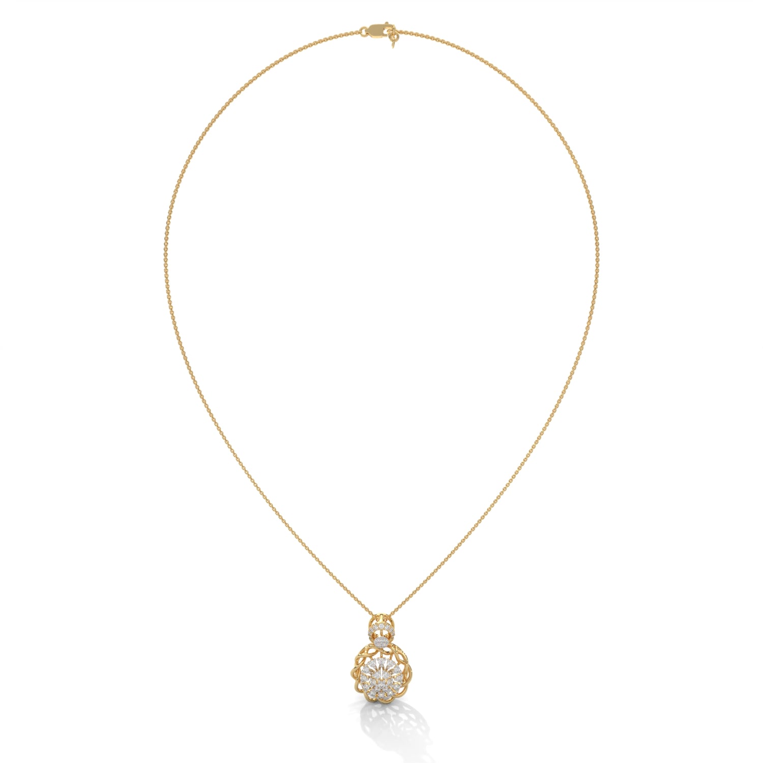 Enchanted Bloom Lab Grown Diamond Pendant