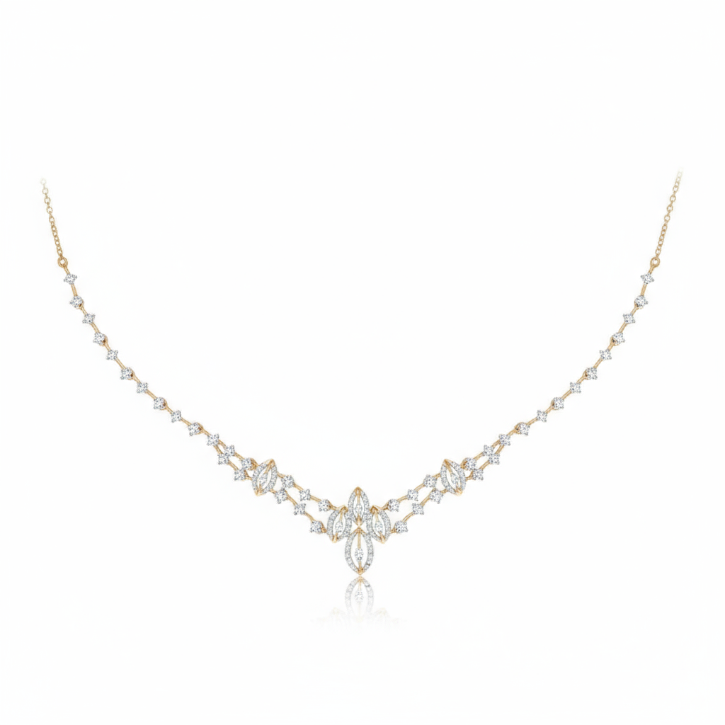 Serenade Leaf Lab Grown Diamond Necklace