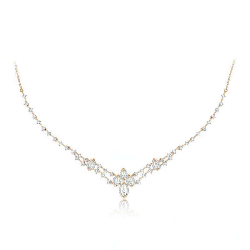 Serenade Leaf Lab Grown Diamond Necklace