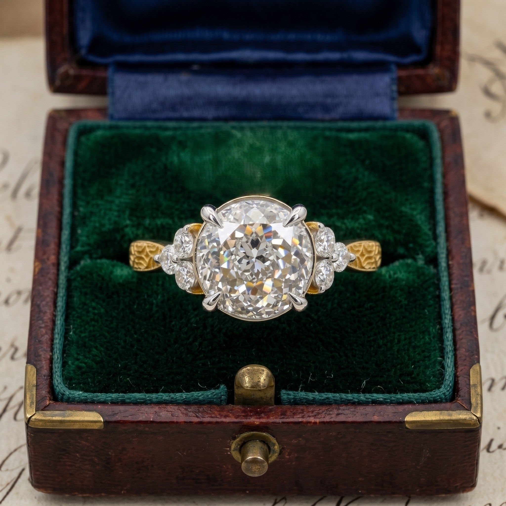 Harmonic Hive Solitaire Lab Grown Diamond Ring