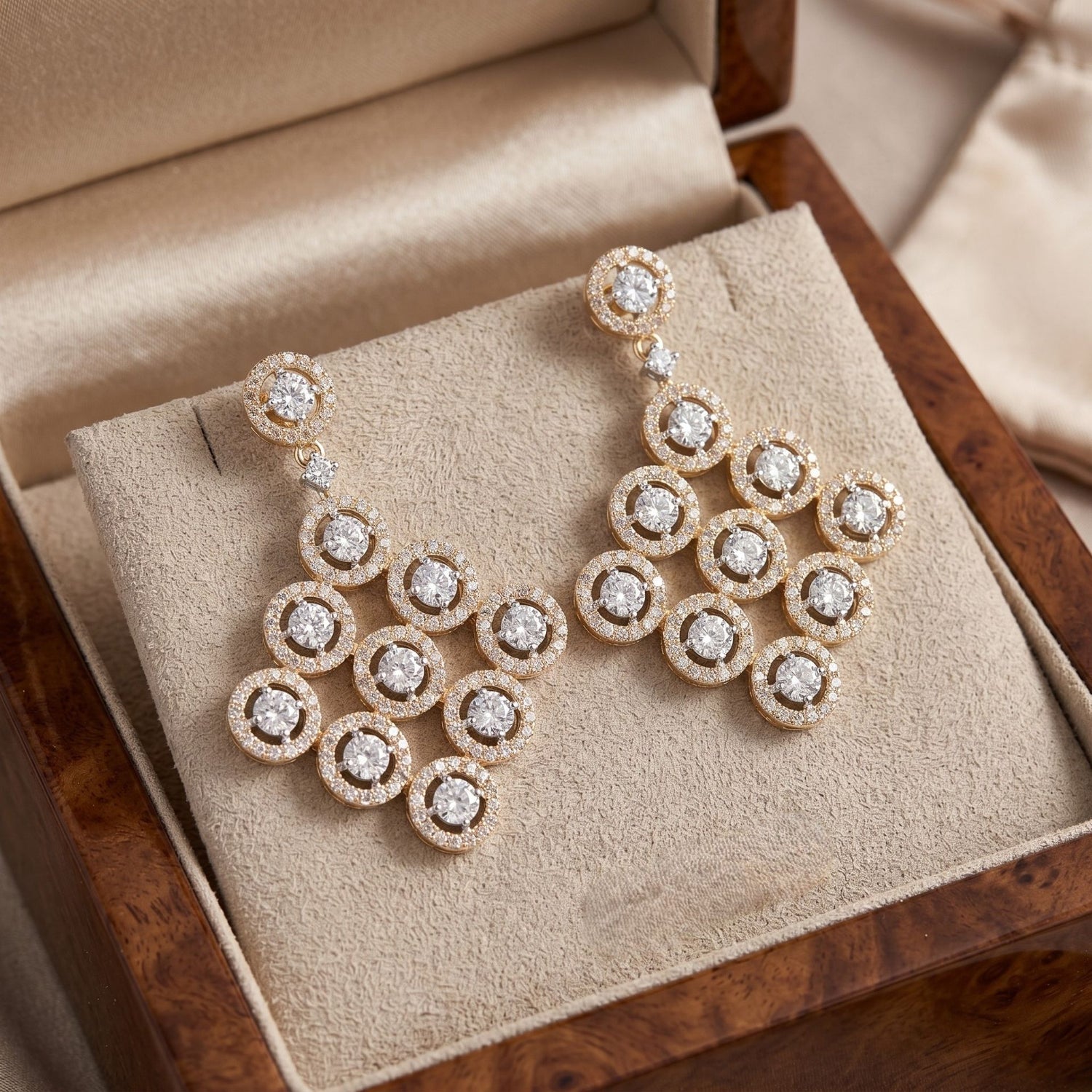 Stellar Network Lab Grown Diamond Earrings