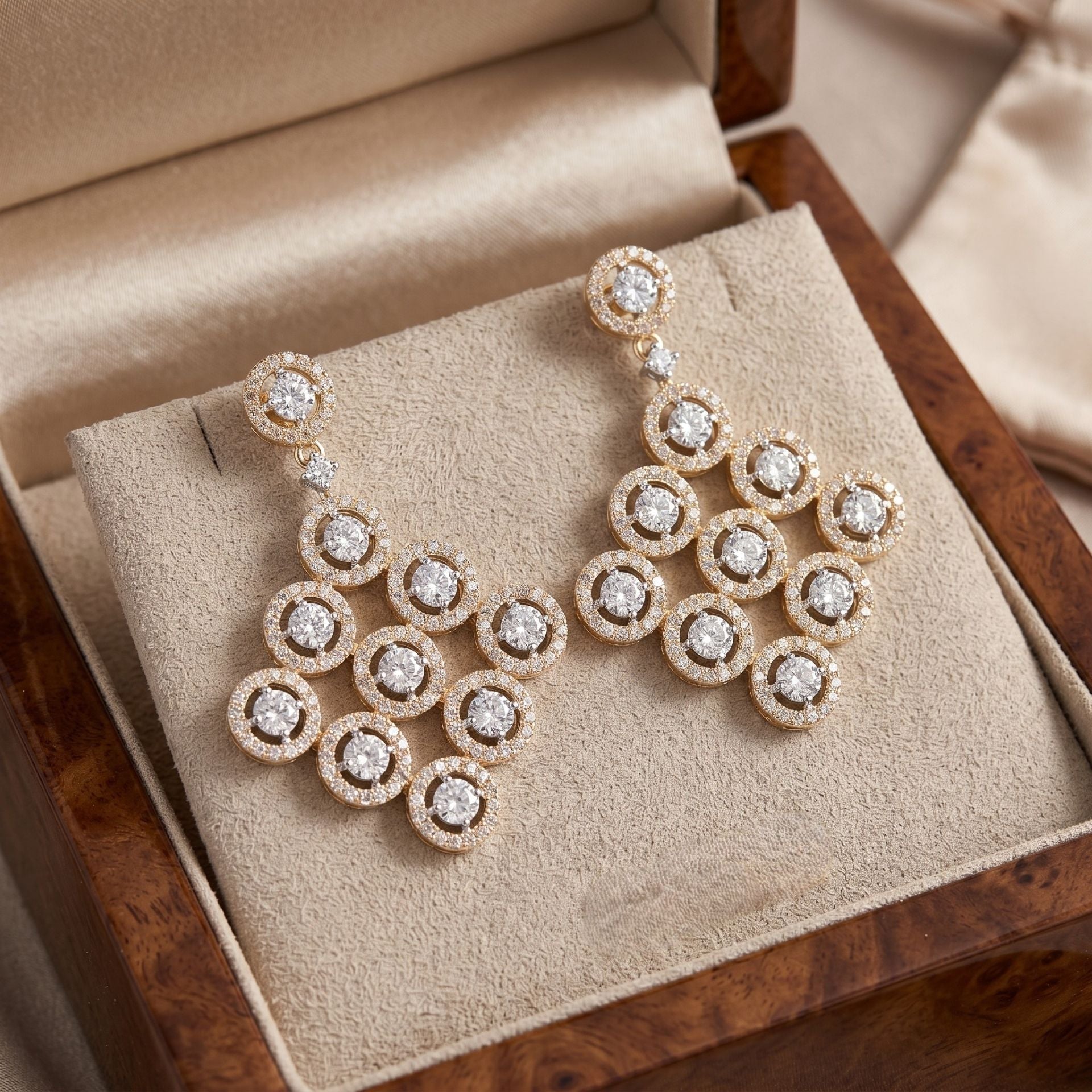Stellar Network Lab Grown Diamond Earrings