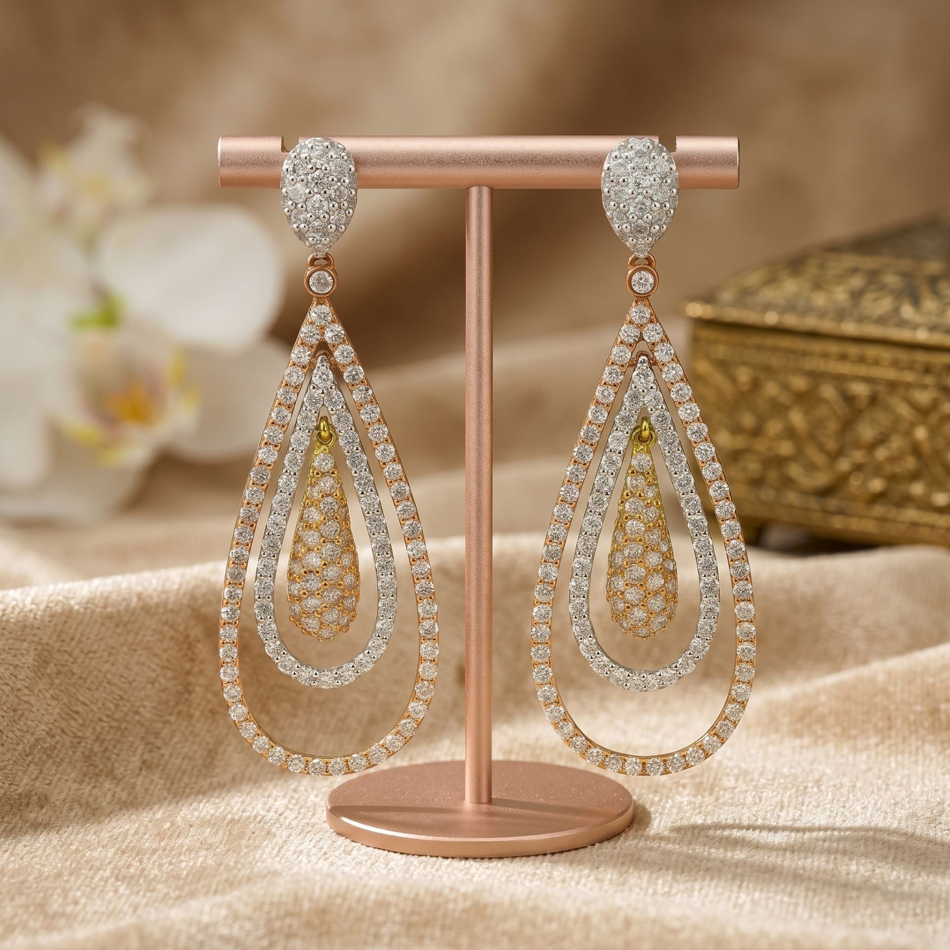Serenity Layers Lab Grown Diamond Earrings