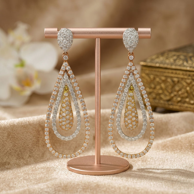 Serenity Layers Lab Grown Diamond Earrings