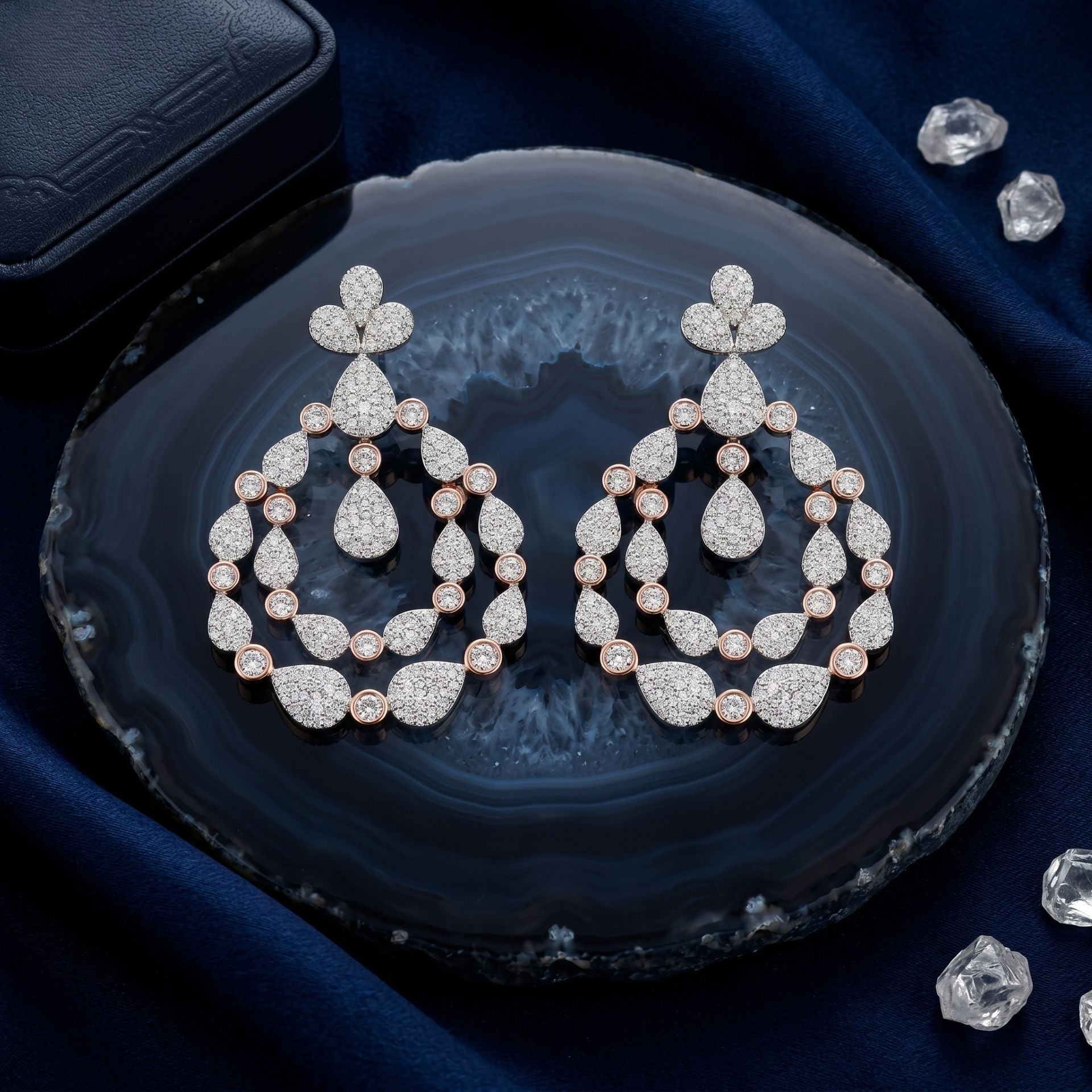 Dewdrop Chandelier Lab Grown Diamond Earrings
