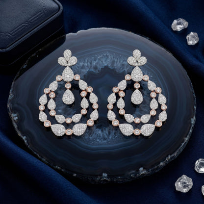Dewdrop Chandelier Lab Grown Diamond Earrings