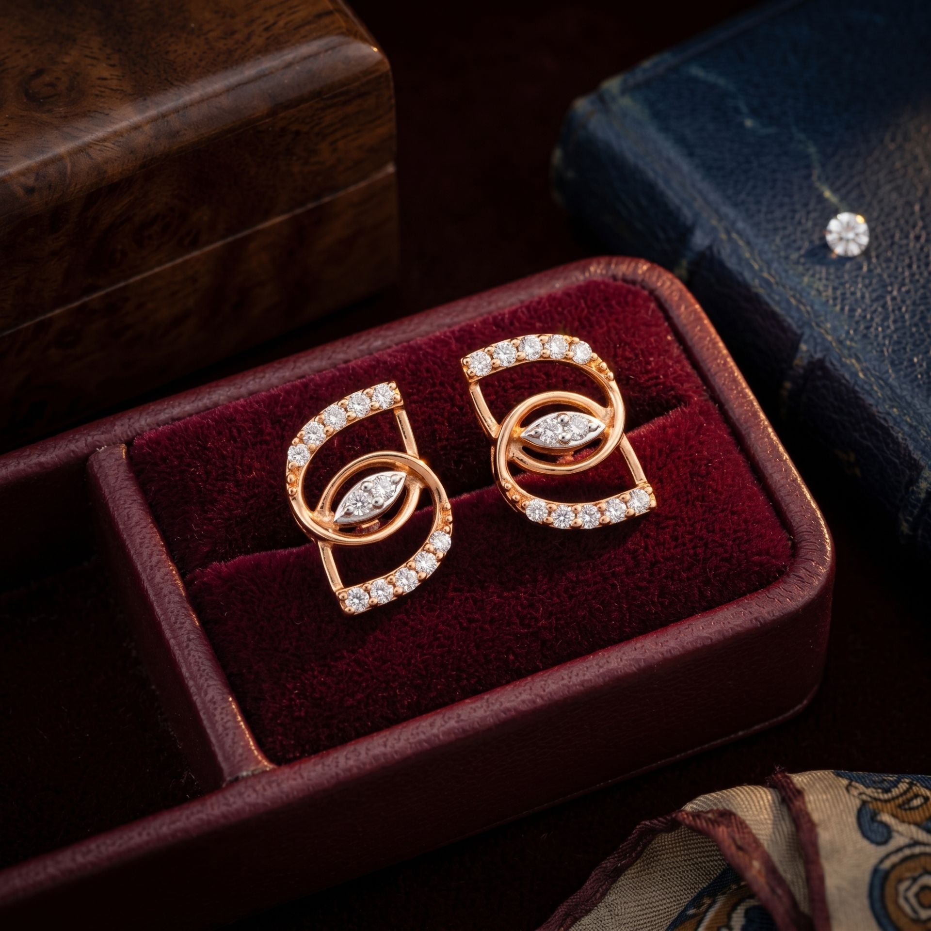 Zenvira Twist Lab Grown Diamond Earrings