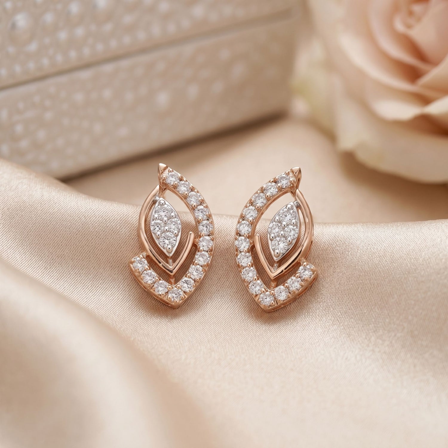 Winged Sparkle Lab Grown Diamond Earrings