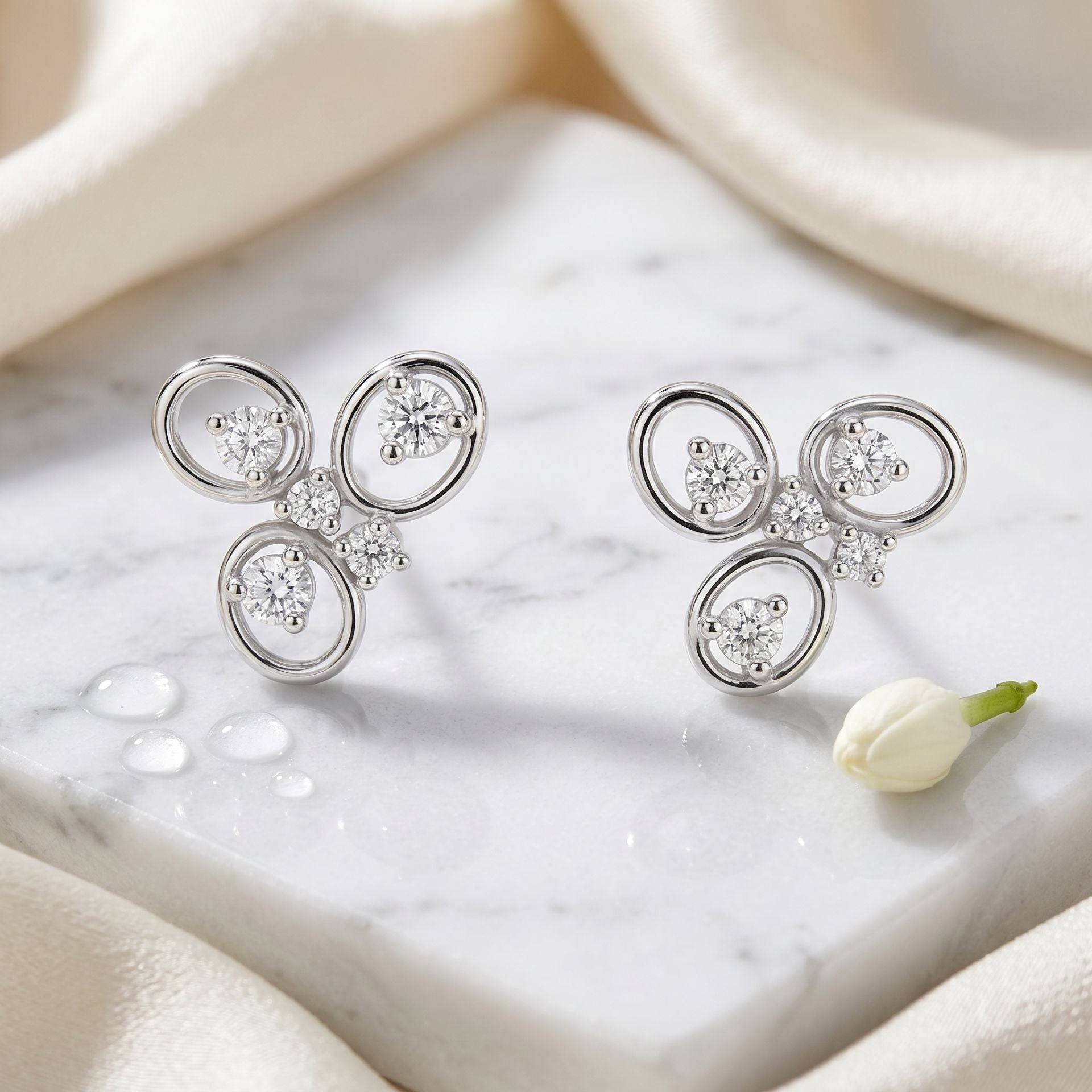 Triple Aura Lab Grown Diamond Earrings
