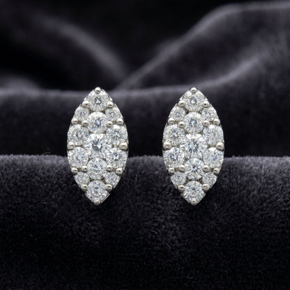 Radiant Petal Lab Grown Diamond Earrings