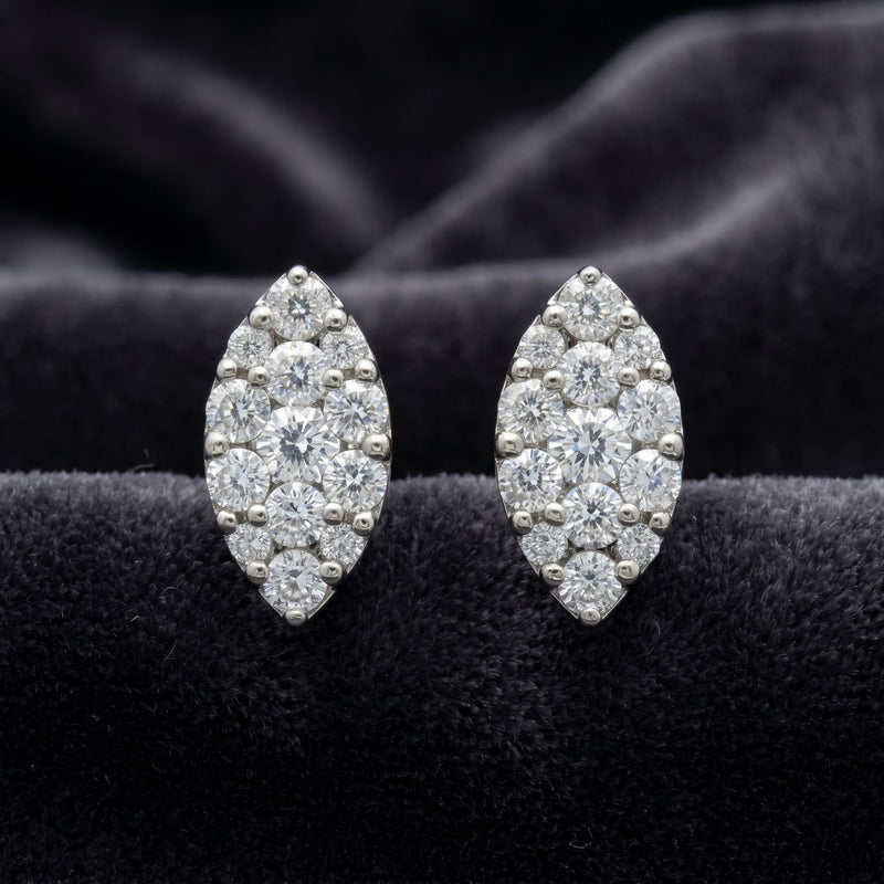 Radiant Petal Lab Grown Diamond Earrings