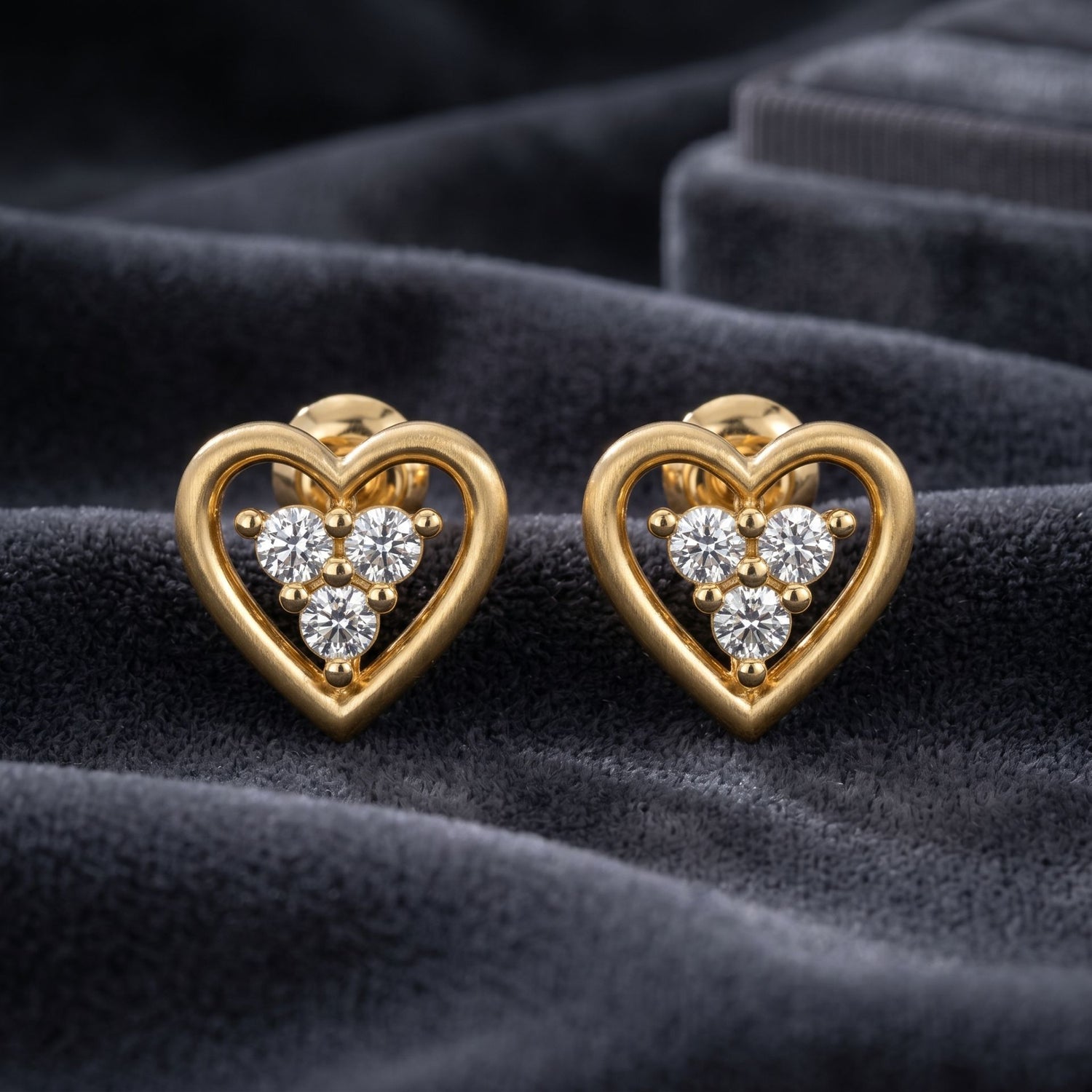 Radiant Heart Lab Grown Diamond Earrings